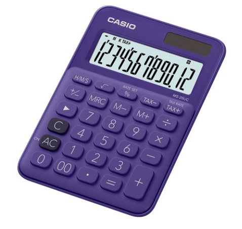 카시오 컬러 계산기 MS-20UC